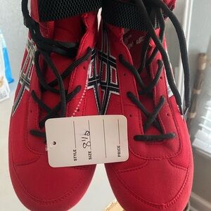 Asics Red Athletic Shoes